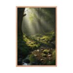 Magical Misty Forest | Framed Matte, Nature Art Print - 24" × 36" - Image 3