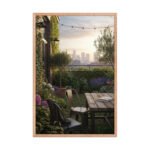 Lush Rooftop Garden | Framed Matte, Nature Art Print - 24" × 36" - Image 3