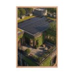Solar Roof and Green Terrace | Framed Matte, Nature Art Print - 24" × 36" - Image 3
