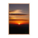 Fiery Orange Sunset | Framed Matte, Nature Art Print - 24" × 36 - Image 2