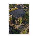 Solar Roof and Green Terrace | Framed Matte, Nature Art Print - 24" × 36" - Image 4