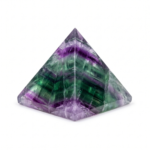 Natural Fluorite Crystal Pyramid 25-30mm Banded Mineral Gemstone Specimen Accent