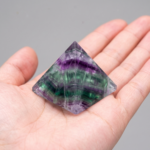 Natural Fluorite Crystal Pyramid 25-30mm Banded Mineral Gemstone Specimen Accent - Image 3