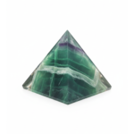 Translucent Banded Fluorite Mineral Pyramid