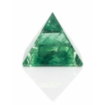 Translucent Banded Fluorite Mineral Pyramid - Image 2