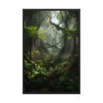 Lush Tropical Rainforest | Framed Matte, Nature Art Print - 24" × 36"