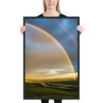 Vibrant Double Rainbow | Framed Matte, Nature Art Print - 24" × 36" - Image 2