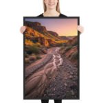 The Golden Arroyo | Framed Matte, Nature Art Print - 24" × 36" - Image 2