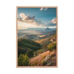 Sun Dappled Mountain Valley | Framed Matte, Nature Art Print - 24" × 36" - Image 3