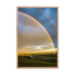 Vibrant Double Rainbow | Framed Matte, Nature Art Print - 24" × 36" - Image 3