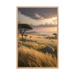 African Savanna Acacia Tree | Framed Matte, Nature Art Print - 24" × 36" - Image 3