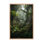Lush Tropical Rainforest | Framed Matte, Nature Art Print - 24" × 36" - Image 3