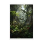 Lush Tropical Rainforest | Framed Matte, Nature Art Print - 24" × 36" - Image 4
