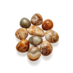Crazy Lace Agate Tumbled Stones, 1 lb Bulk Polished Laughter Stone Gemstones, China - Image 3