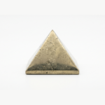 Natural Pyrite Pyramid, 25-33mm Polished Metallic Fool's Gold Crystal Specimen, India