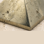 Natural Pyrite Pyramid, 25-33mm Polished Metallic Fool's Gold Crystal Specimen, India - Image 2