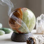 Natural Pakistani Green Onyx Crystal Sphere (1.5" - 2") – Heart Chakra & Balance Healing Orb - Image 4