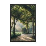 The Garden Pavilion | Framed Matte, Nature Art Print - 24" × 36"