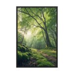 The Sunlit Sanctuary | Framed Matte, Nature Art Print - 24" × 36"
