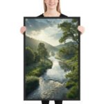 The River of Renewal | Framed Matte, Nature Art Print - 24" × 36" - Image 2