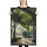 The Garden Pavilion | Framed Matte, Nature Art Print - 24" × 36" - Image 2