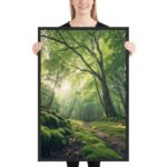 The Sunlit Sanctuary | Framed Matte, Nature Art Print - 24" × 36" - Image 2