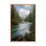 The Mist-Veiled River | Framed Matte, Nature Art Print - 24" × 36" - Image 3
