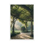 The Garden Pavilion | Framed Matte, Nature Art Print - 24" × 36" - Image 4