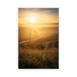 Misty Golden Sunrise | Framed Matte, Nature Art Print - 24" × 36" - Image 4